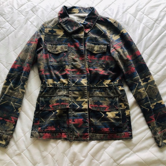 UO Lightweight Printed Utility Jacket - Picture 2 of 7